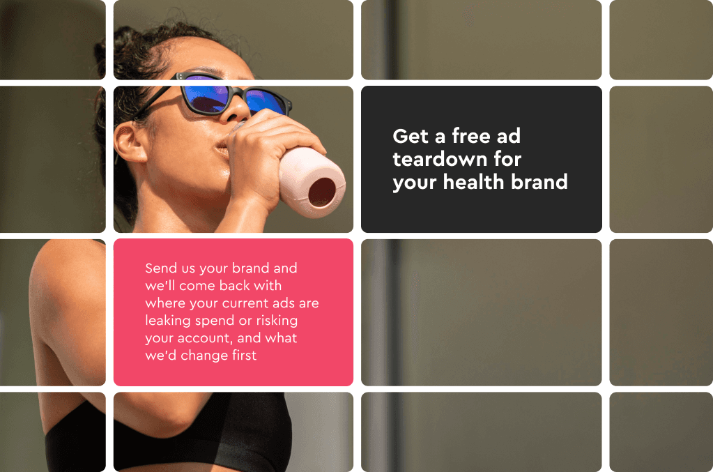 Health brand creative collage