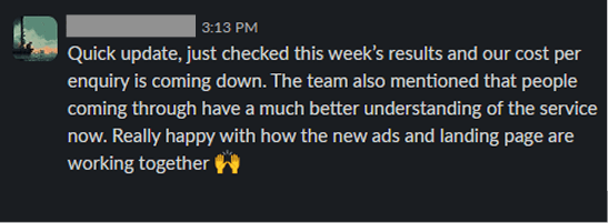 Client feedback 1